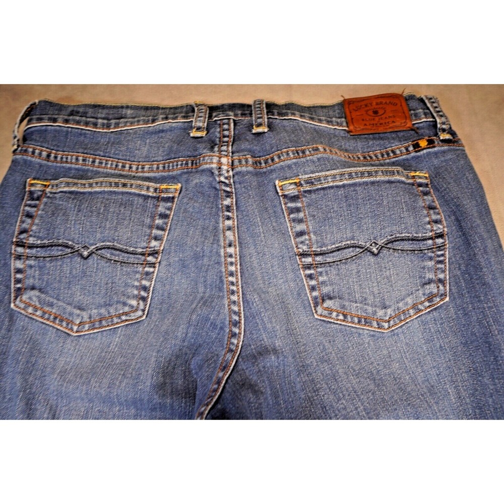 Lucky‎ Brand Womens 31x30 Mid Rise Easy Rider Flare Denim Blue Jeans 5-Pocket